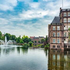 Pond beside the Binnenhof in The Hague